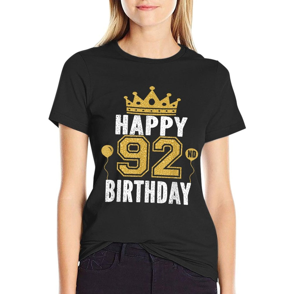 Happy 92nd Birthday Idea For 92 Years Old Man And Woman  Classic T-Shirt