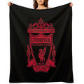 Classic Red Liverpool Emblem Easy Care Throw Blanket