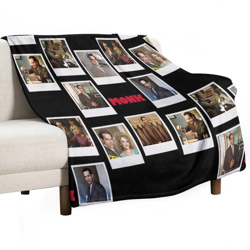Adrian Monk Fan Collage Inspired by A Brilliant Detective Multi-functional Throw Blanket
