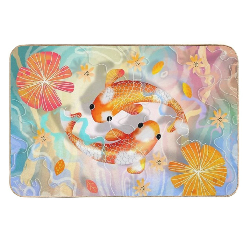 Kaleidoscope Koi  Multi-Purpose Bath Mat
