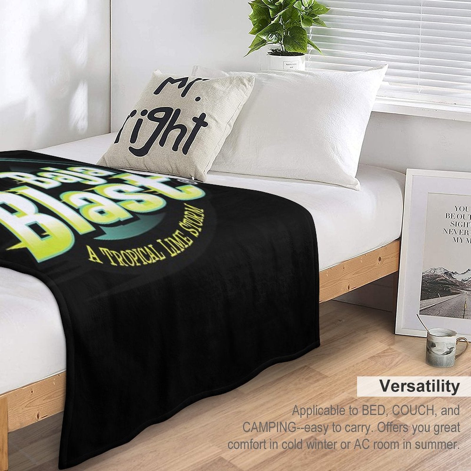 Baja Blast Plain Logo Compact Throw Blanket