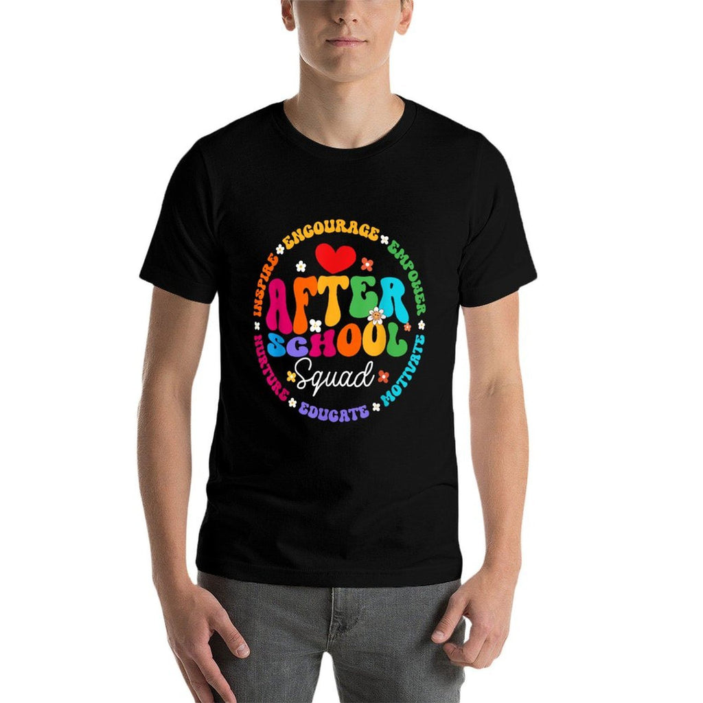 Groovy After School Squad After School Program Staff  Stretchy T-Shirt