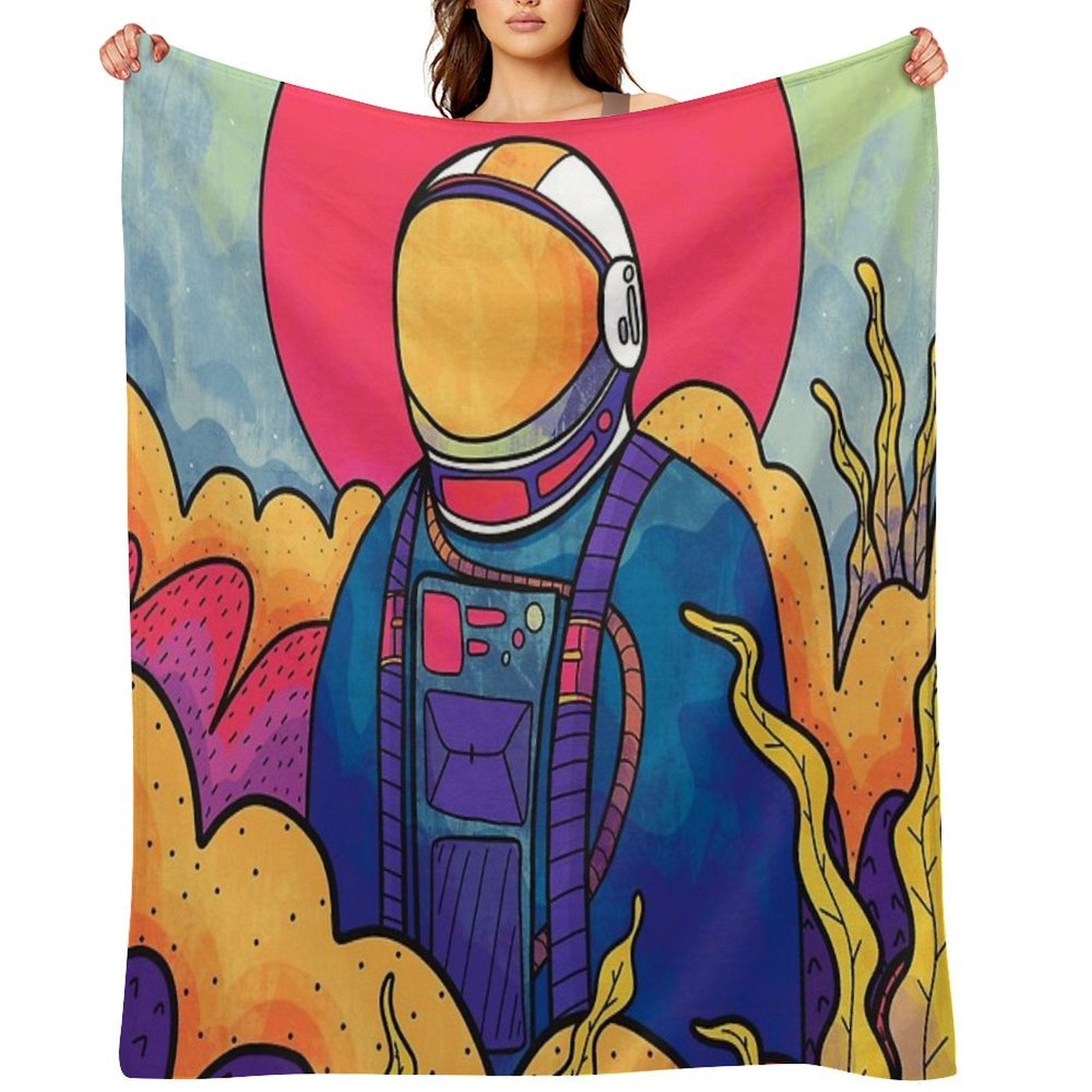 The Planet Explorer Velvety-soft Throw Blanket