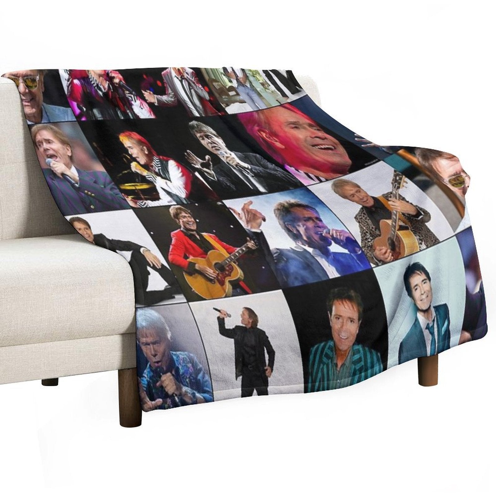 Cliff Richard Photo Collage Comfort Throw Blanket