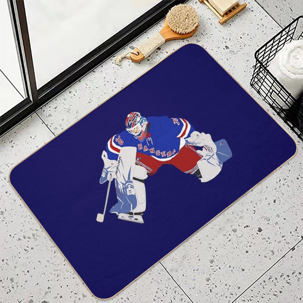 Henrik Lundqvist Digital Drawing Design  Repositionable Bath Mat