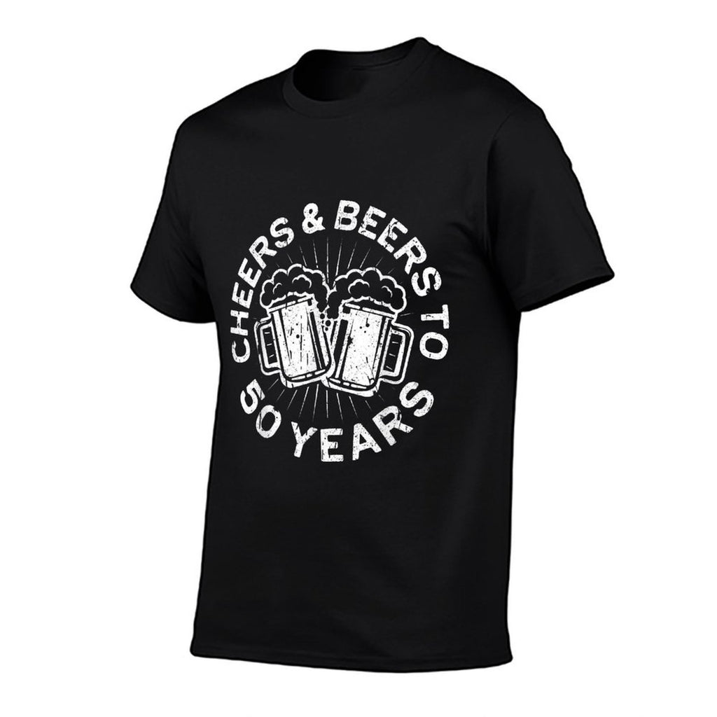 Cheers And Beers To 50 Years 50th Birthday  Graphic-printed T-Shirt