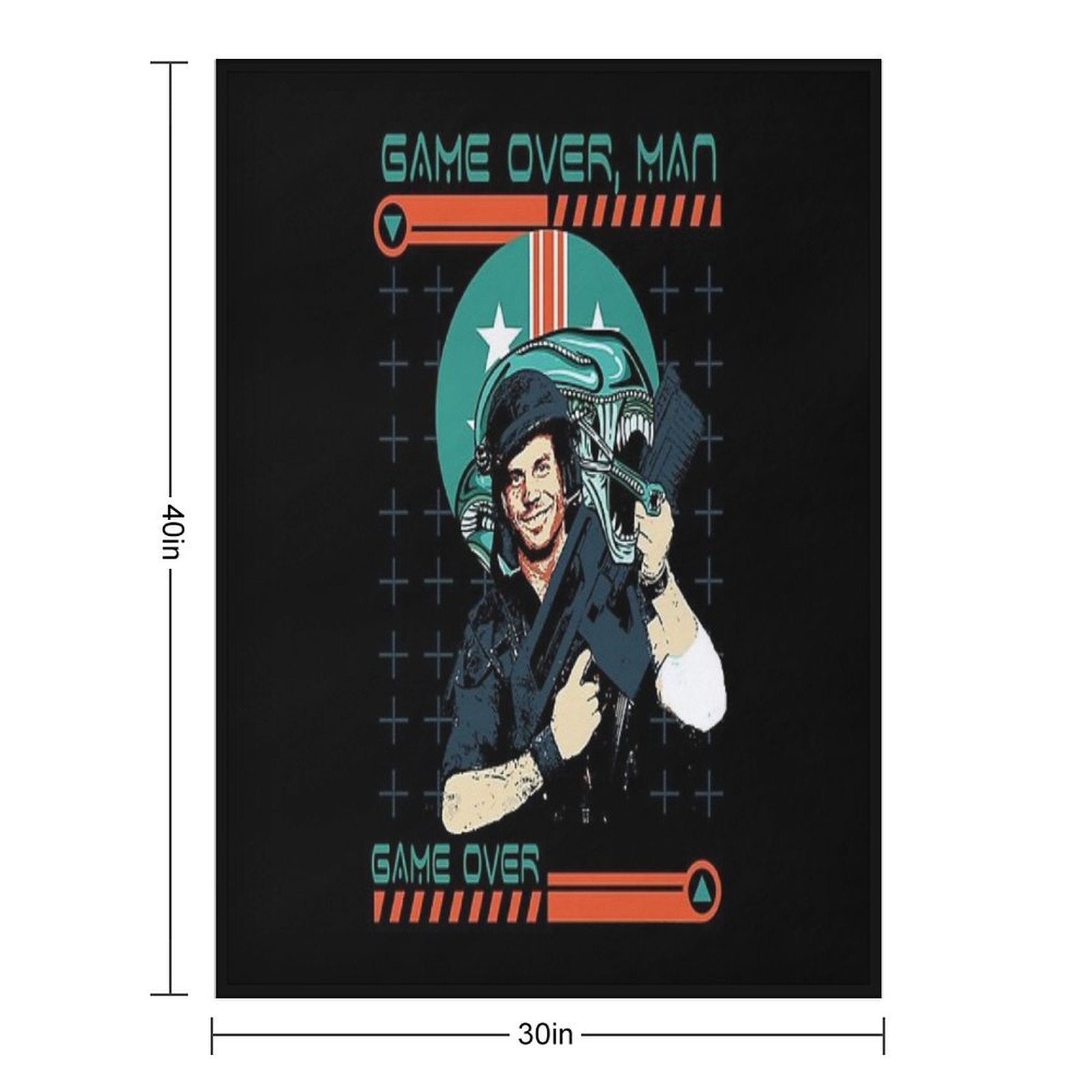Aliens Game Over Man Multi-functional Throw Blanket