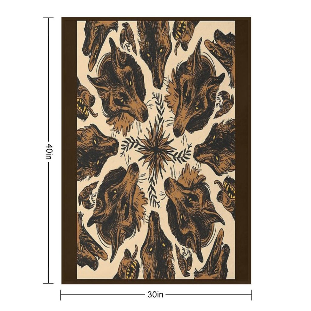 Canine Pattern Versatility Throw Blanket