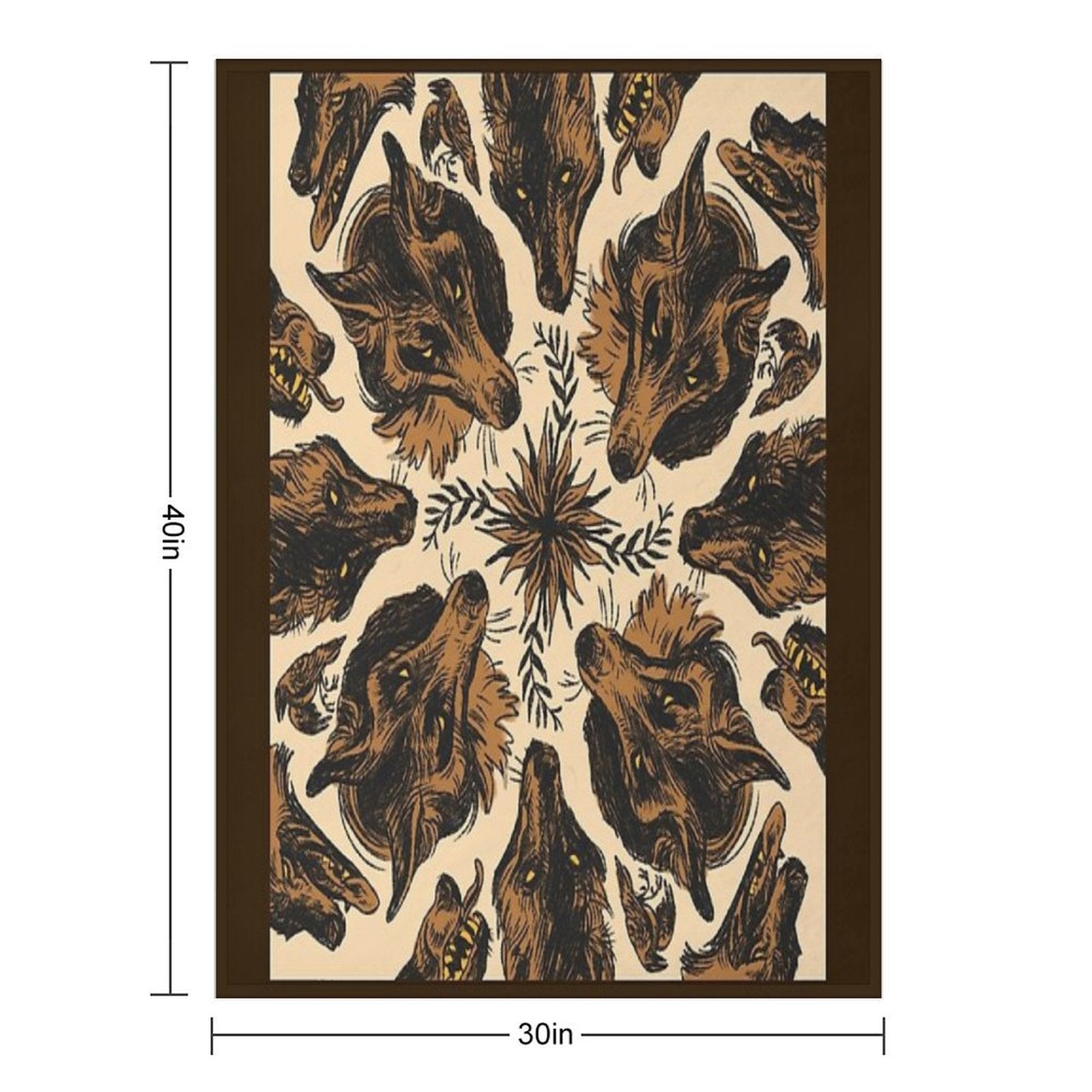 Canine Pattern Versatility Throw Blanket