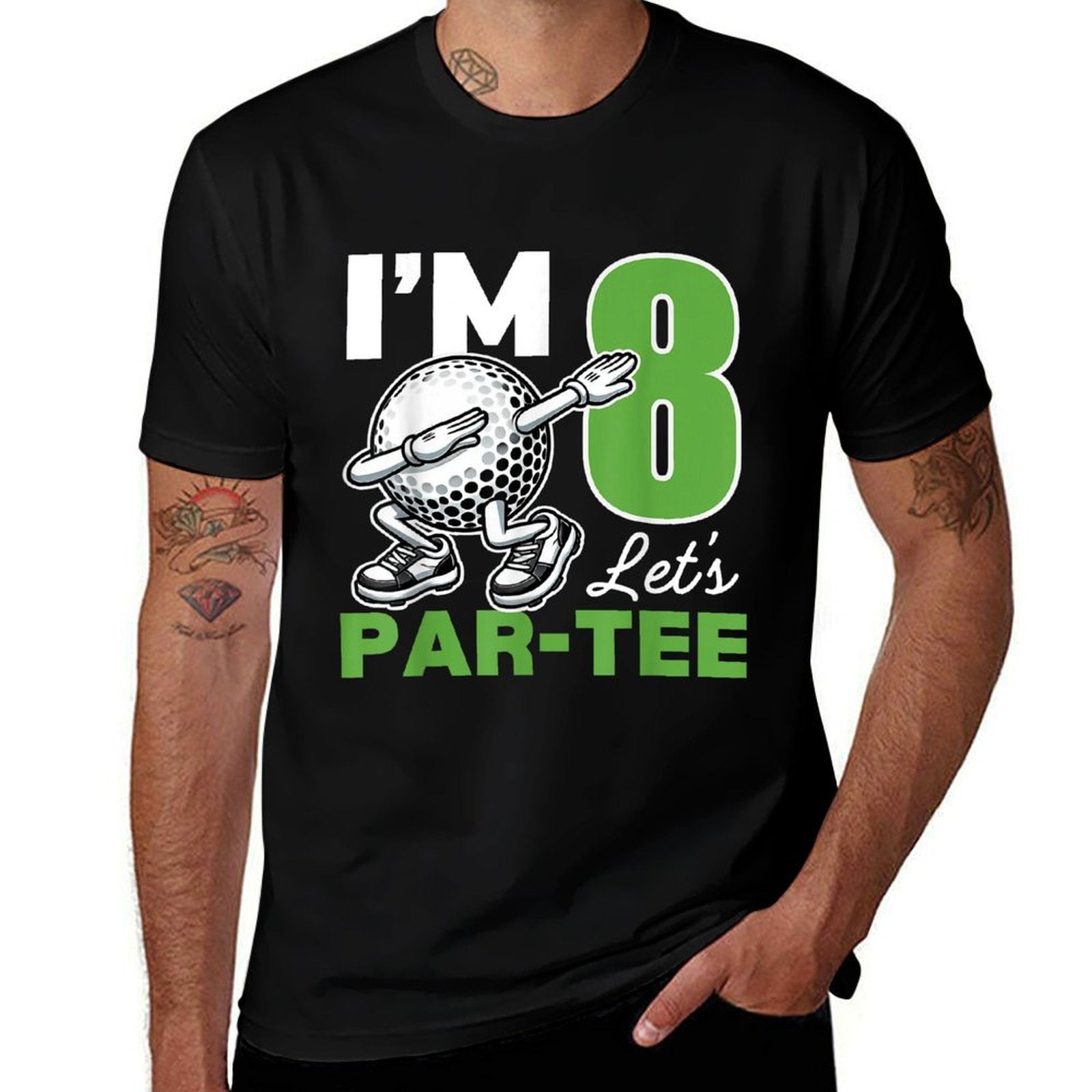 I'm 8 Let's Par 8th Years Old Golf Party Birthday Kids  Classic T-Shirt