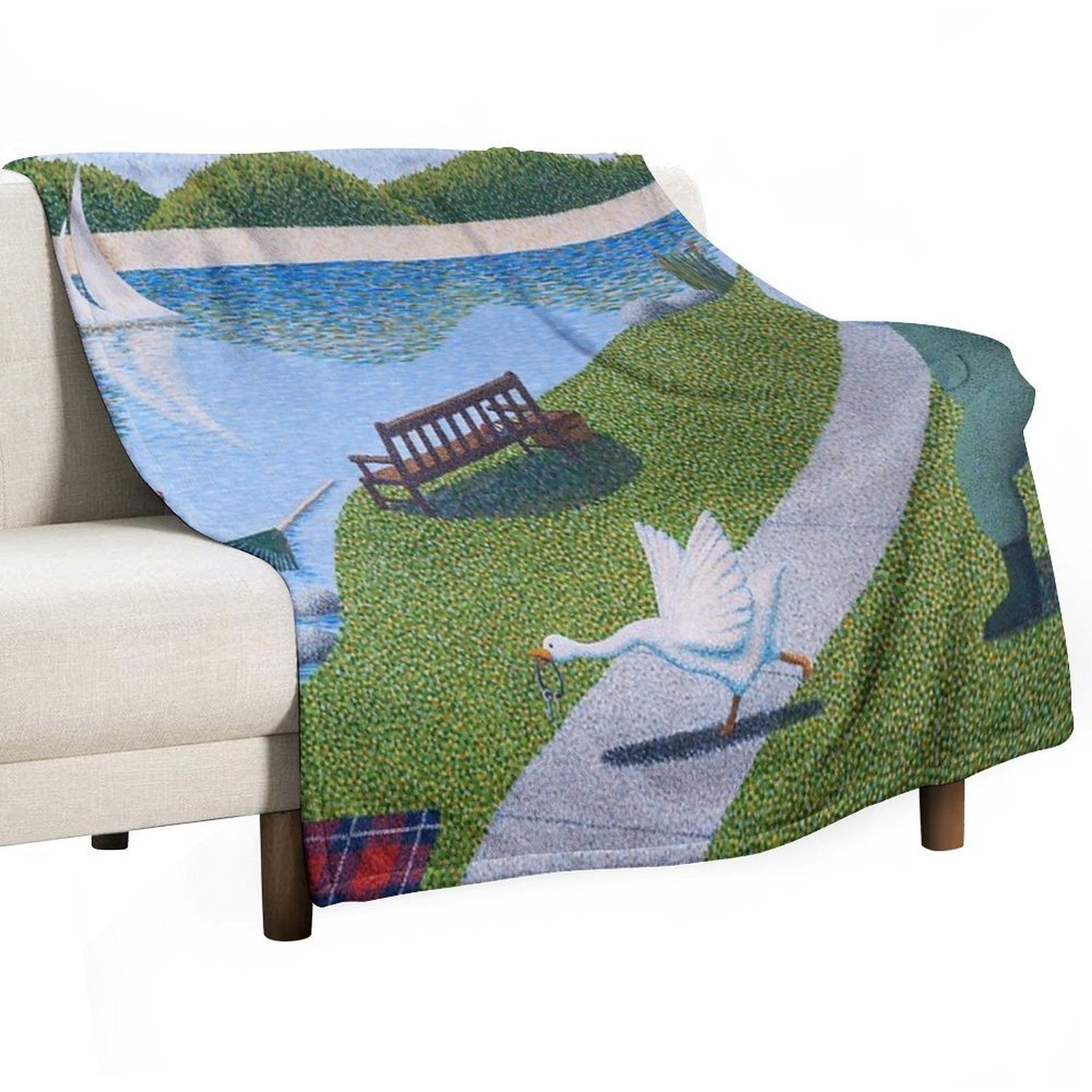 Une Oie Compact Throw Blanket