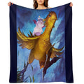 Chocobo & Mogry Easy Care Throw Blanket