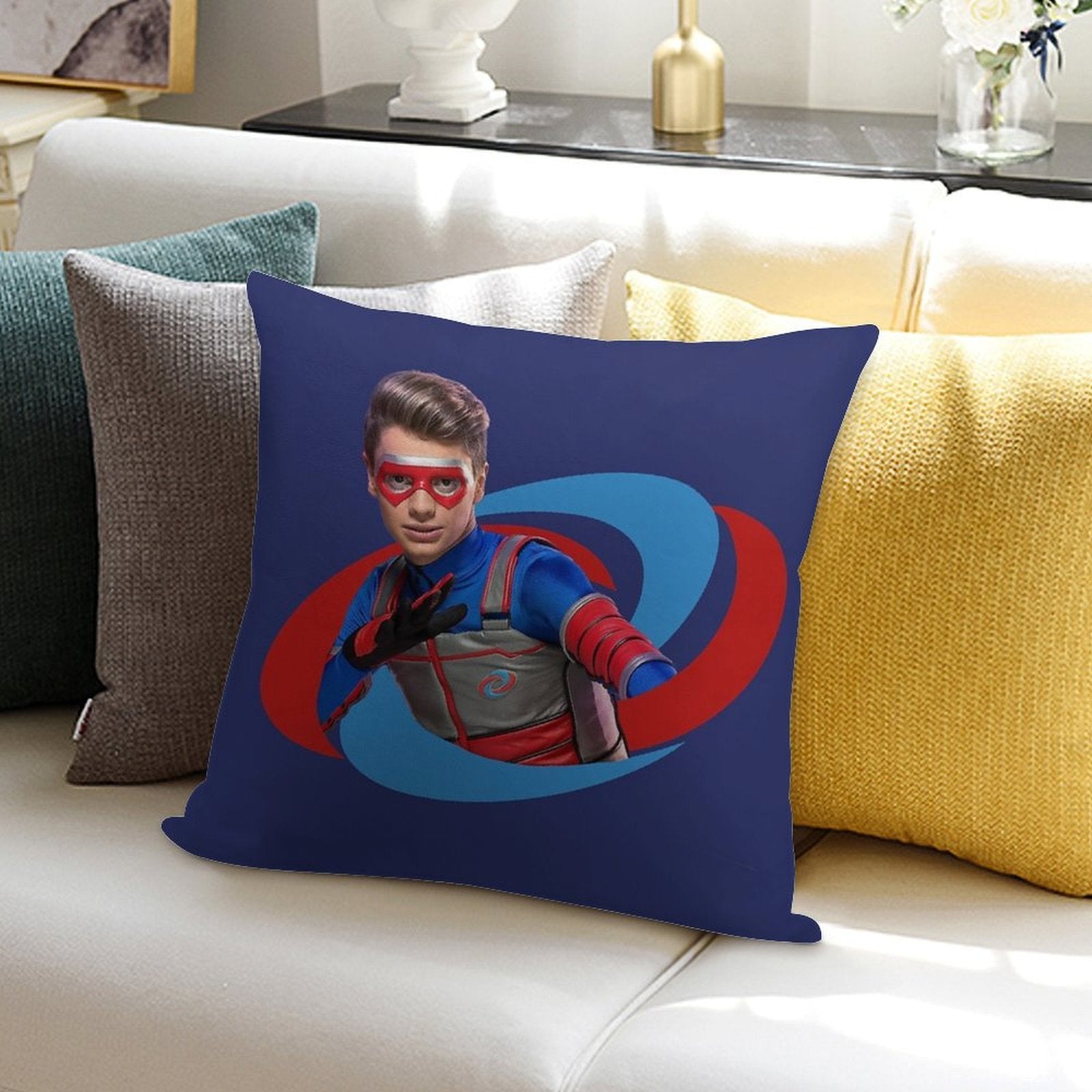 Kid Danger Logo 2.0 Soft High-Density Material Throw Pillow