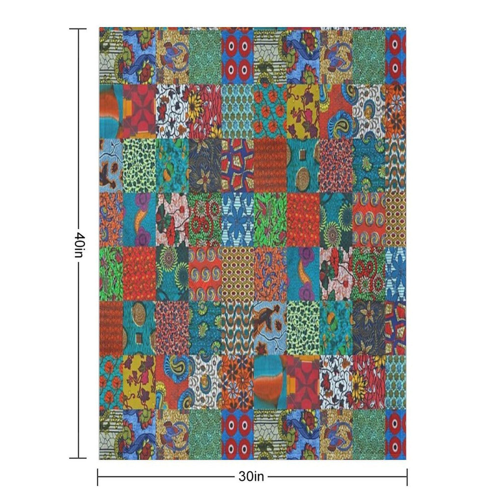 Patch Work Premium Throw Blanket