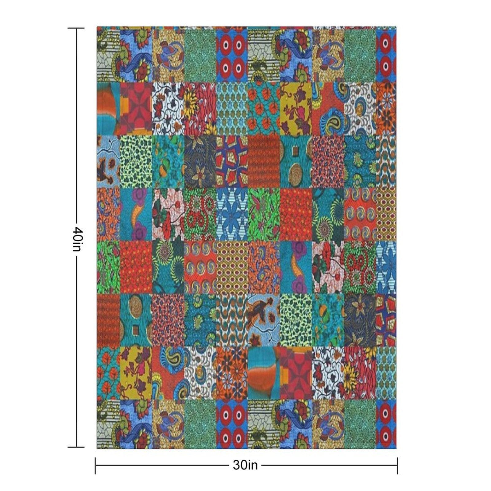 Patch Work Premium Throw Blanket