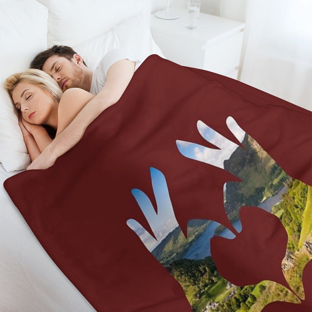 I Love The Lake District - Hands Heart - #41 Premium Throw Blanket