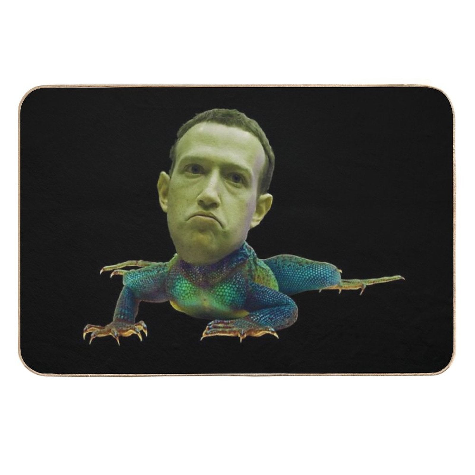 Mark Zuckerberg Is A Lizard  Stain-Proof Bath Mat