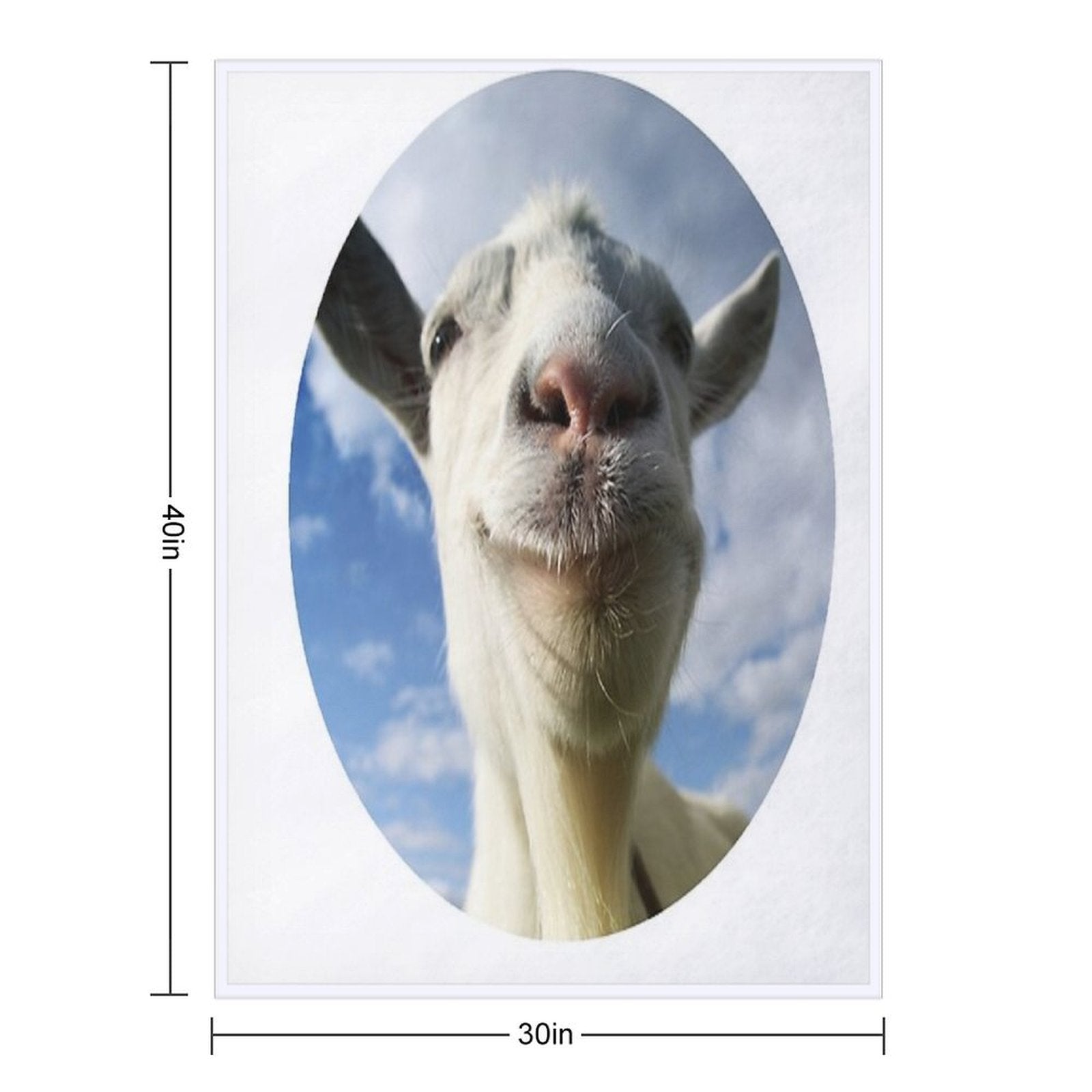 Goat Simulator Easy Care Throw Blanket
