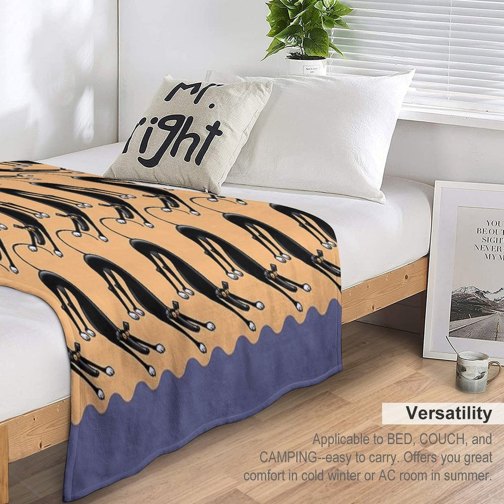 Bowdown Hound Plush Throw Blanket