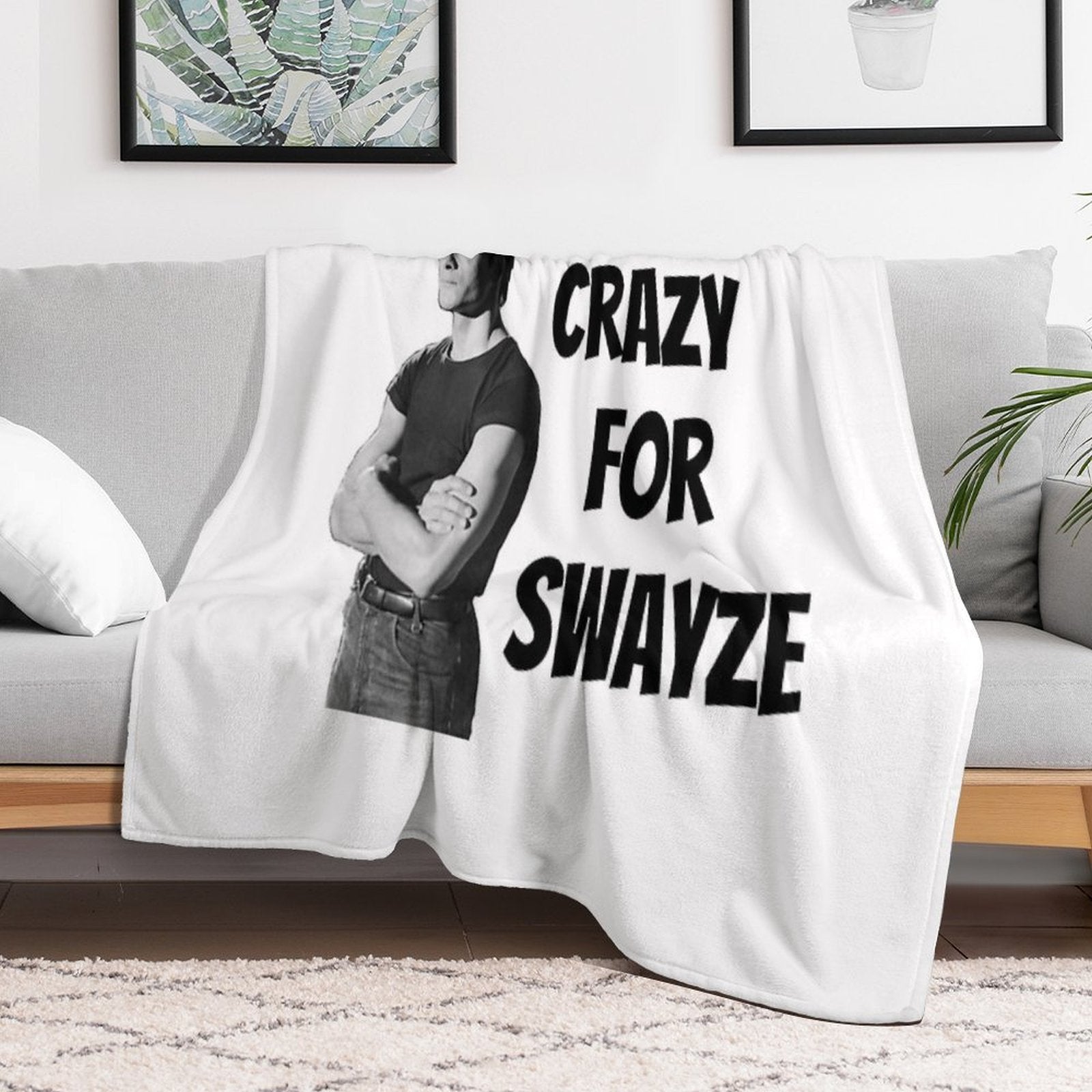 Crazy for Swayze Comfort Throw Blanket