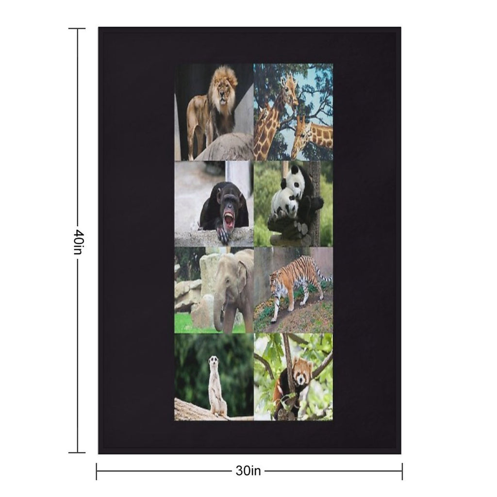 Columbus Zoo Anti-pilling Throw Blanket