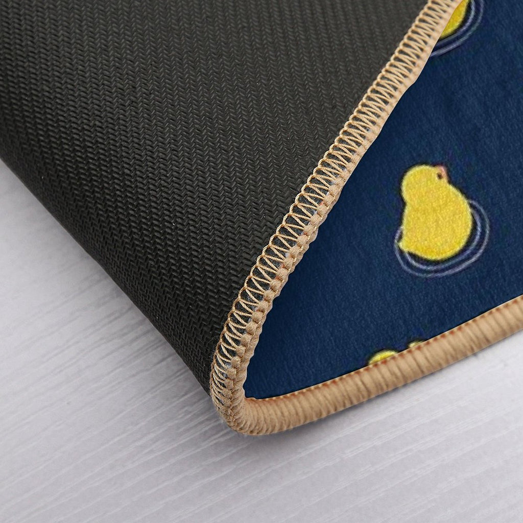 Rubber Ducks - Navy Blue  Easy Maintenance Bath Mat