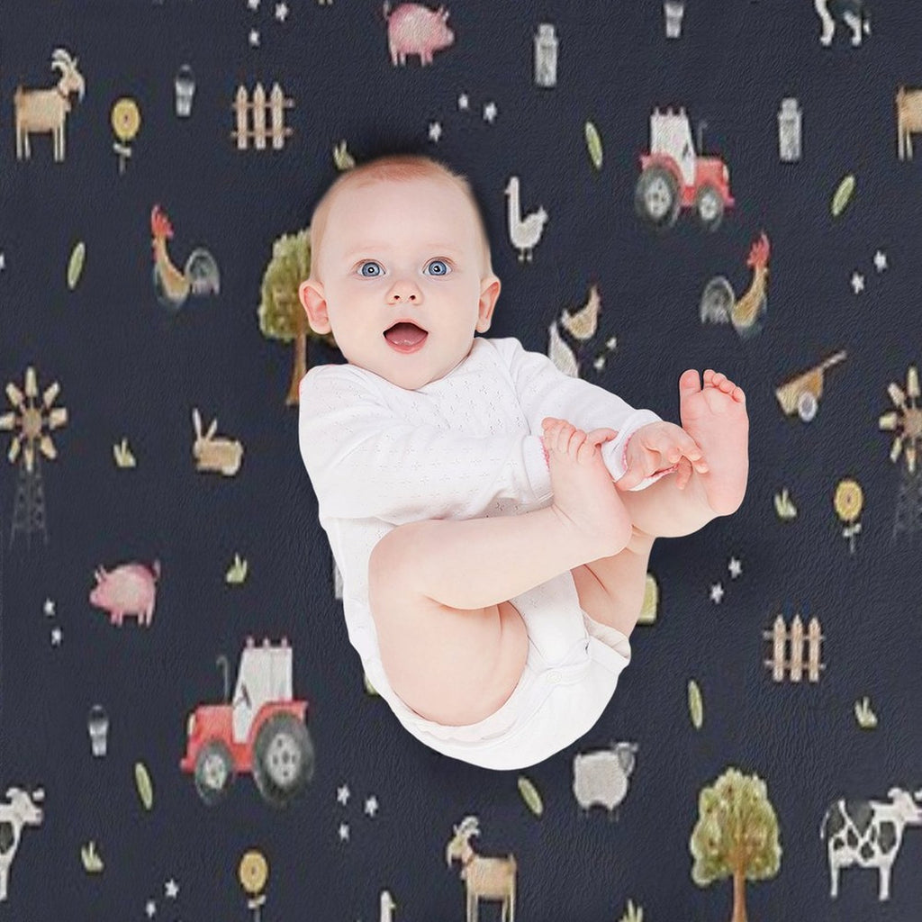 The Farmyard Easy Care Throw Blanket