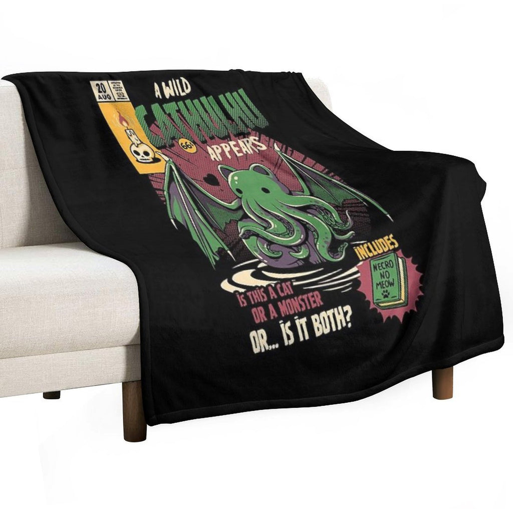 Cathulhu Eco-conscious Throw Blanket