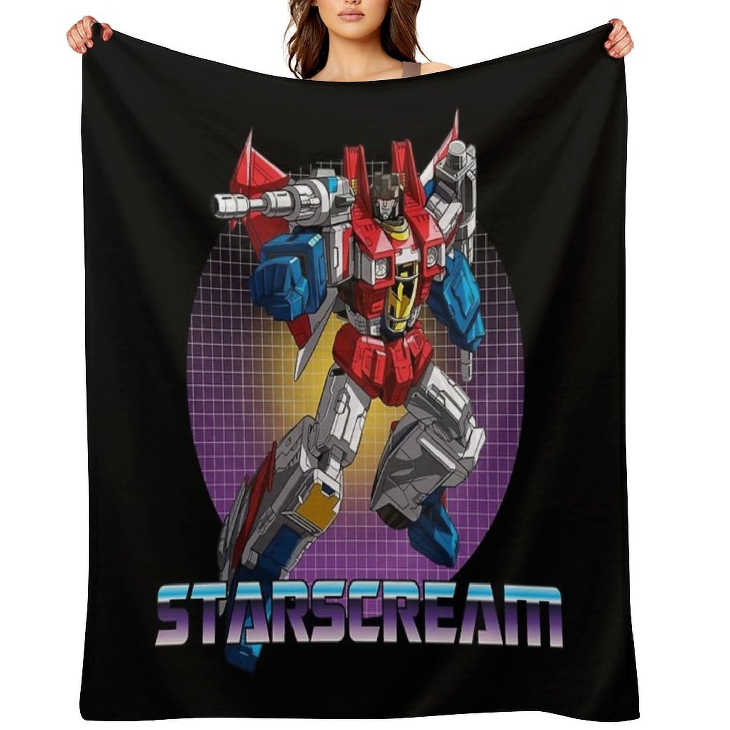 ⭐Starscream Decepticon Transformer G1 V2⭐ Eco-conscious Throw Blanket