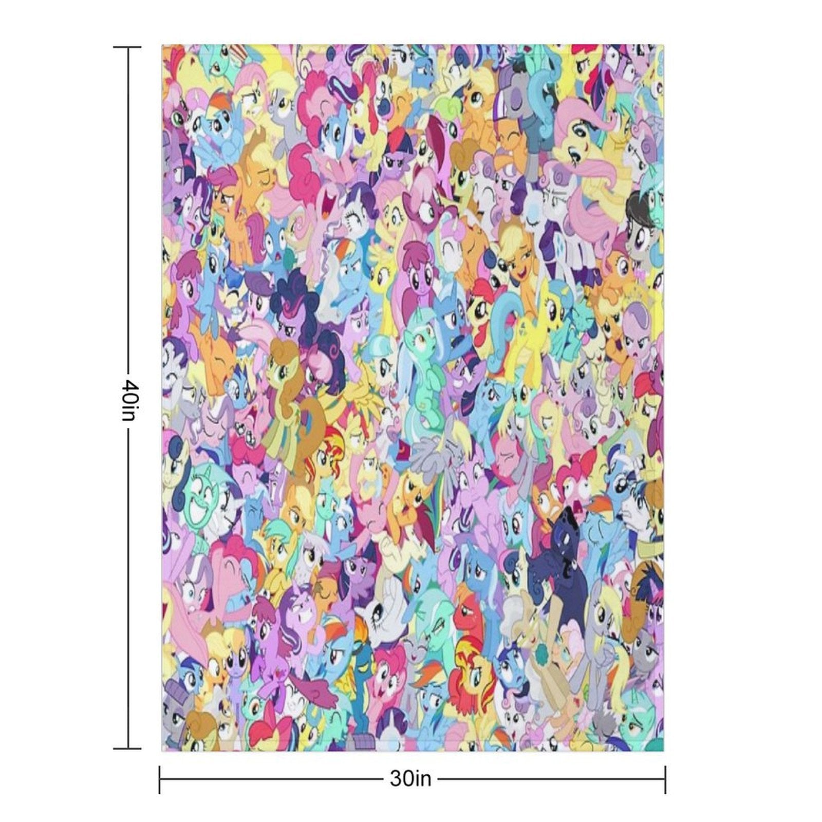 Everypony Mess Compact Throw Blanket