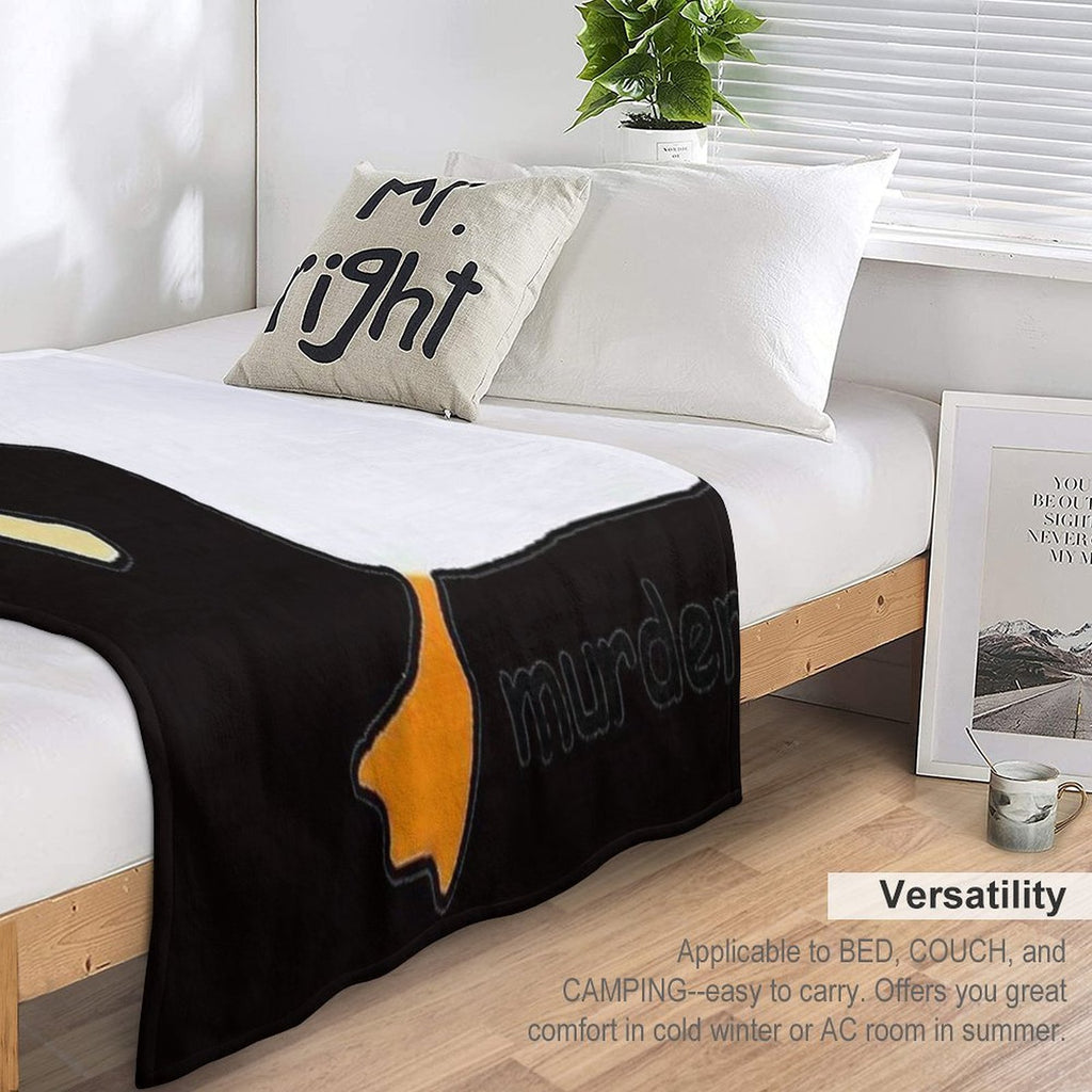 Goose Murder Wrinkle-free Throw Blanket
