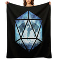 Blue Sky Ice Dragon D20 Shrink-resistant Throw Blanket