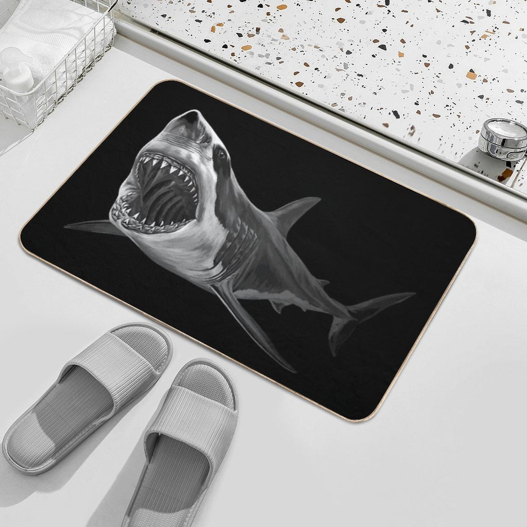 Great White Shark  Odorless Bath Mat