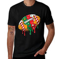 Football Christmas Drip  Summer-ready Fabric T-Shirt