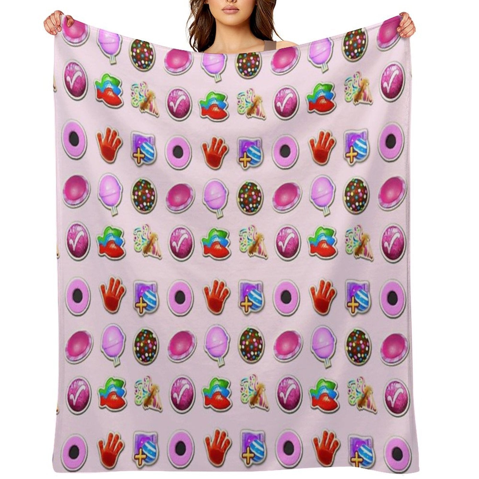 Booster Stash Candy Crush Quick-dry Throw Blanket