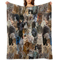 Pets Are Life Sustainable Throw Blanket