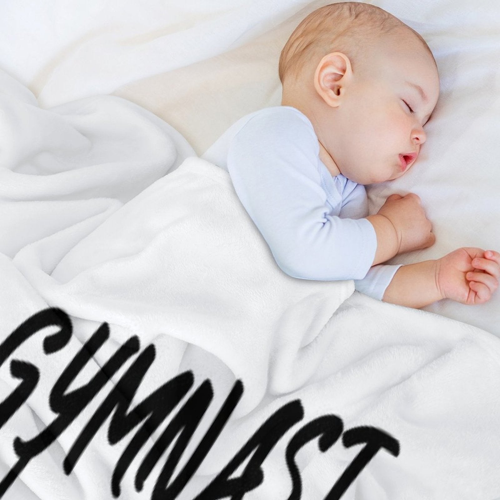 Gymnastics - Gymnast & Rings, Men's Gymnastics Machine-washable Throw Blanket
