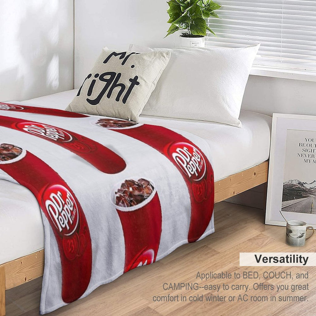 Dr Pepper Multi-functional Throw Blanket