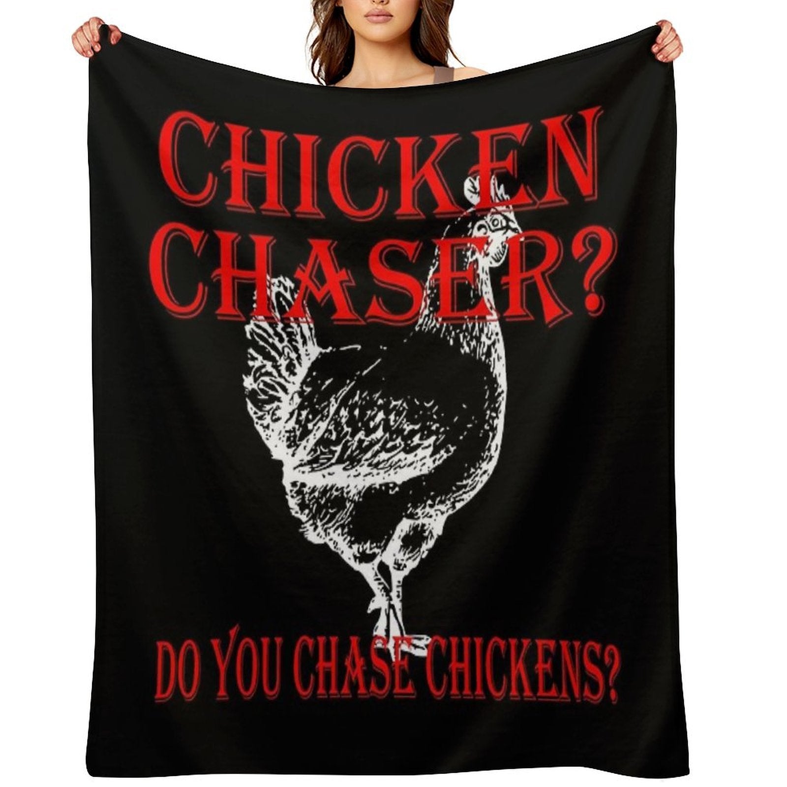 Chicken Chaser Do You Chase Chickens - Videogame Velvety-soft Throw Blanket