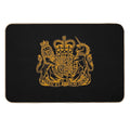 Elizabeth II Royal Coat of Arms Emblem  High-Traffic Bath Mat