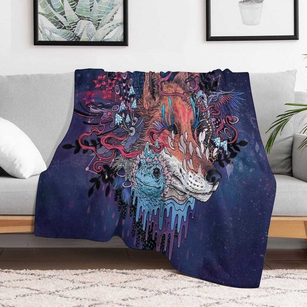 Envoy (Kitsune) Travel-friendly Throw Blanket