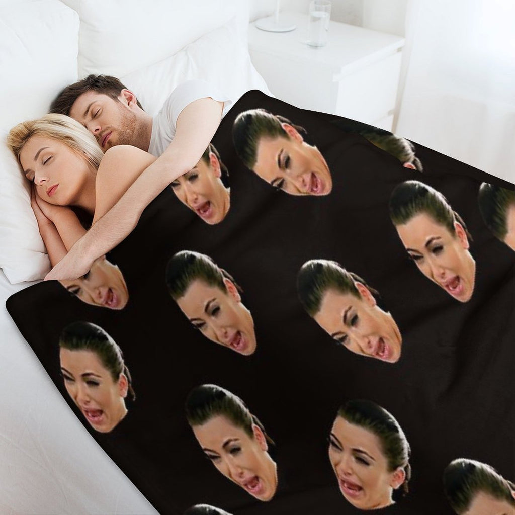 Crying Kim Kardashian Velvety-soft Throw Blanket