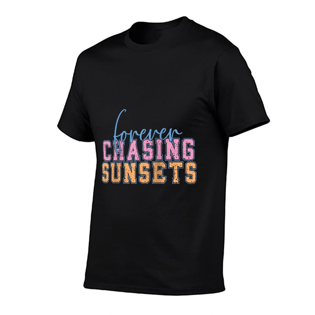 Forever Chasing Sunsets Adventure Vibes Raglan Baseball  Wrinkle-resistant T-Shirt