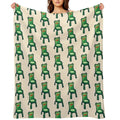 Froggy Chair Velvety-soft Throw Blanket