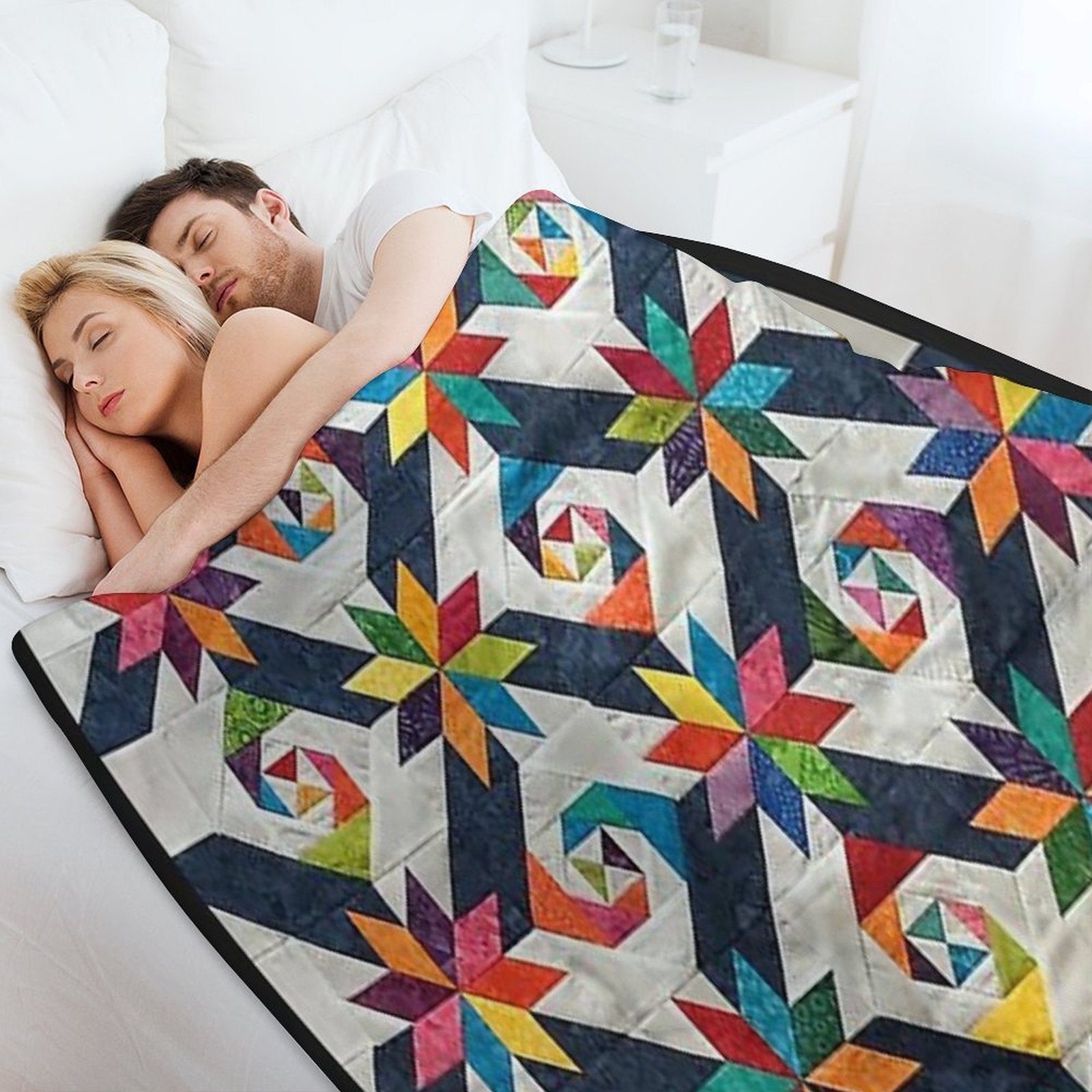 Quilt,patchwork Quilt,quilt Pattern,pennsylvannia Dutch Quilt,lancaster Pa,star Quilt,farmhouse Style Premium Throw Blanket