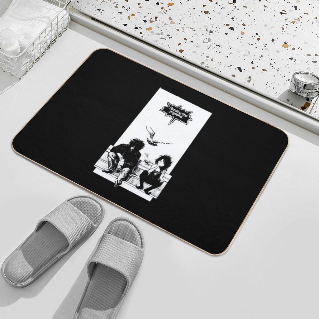 Retro Vintage Feeding The Pigeons Retro Wave  Versatile Bath Mat