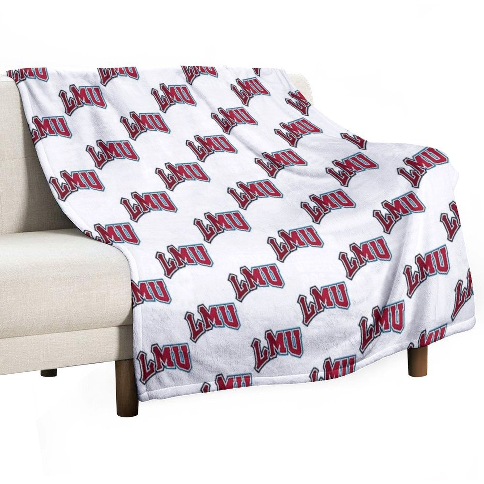 LMU Logo Transition Multi-functional Throw Blanket
