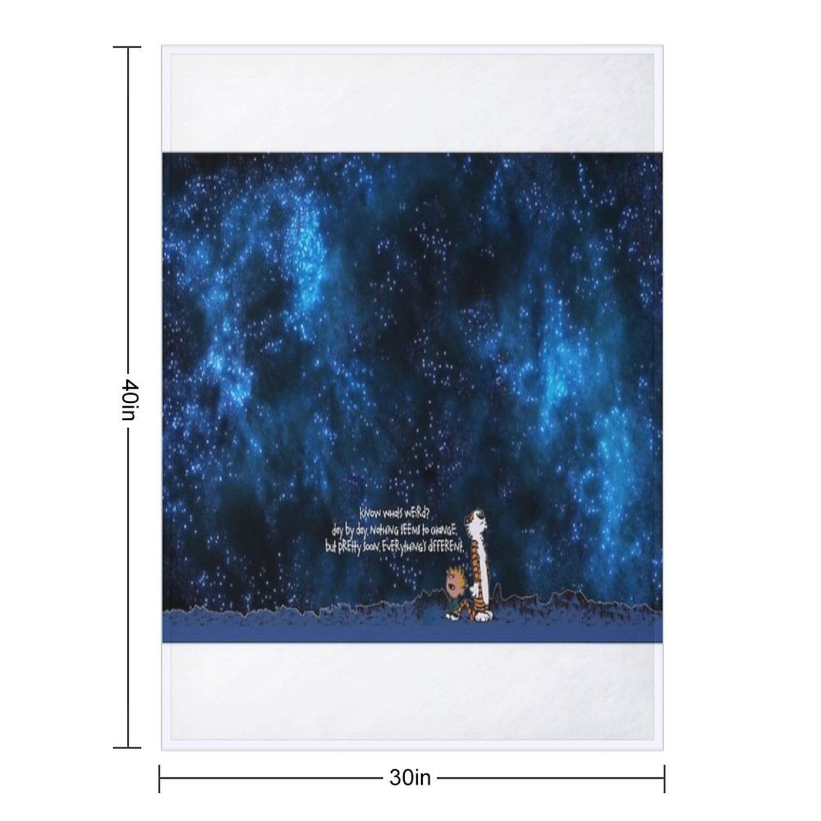 Calvin And Hobbs Space Travel-friendly Throw Blanket