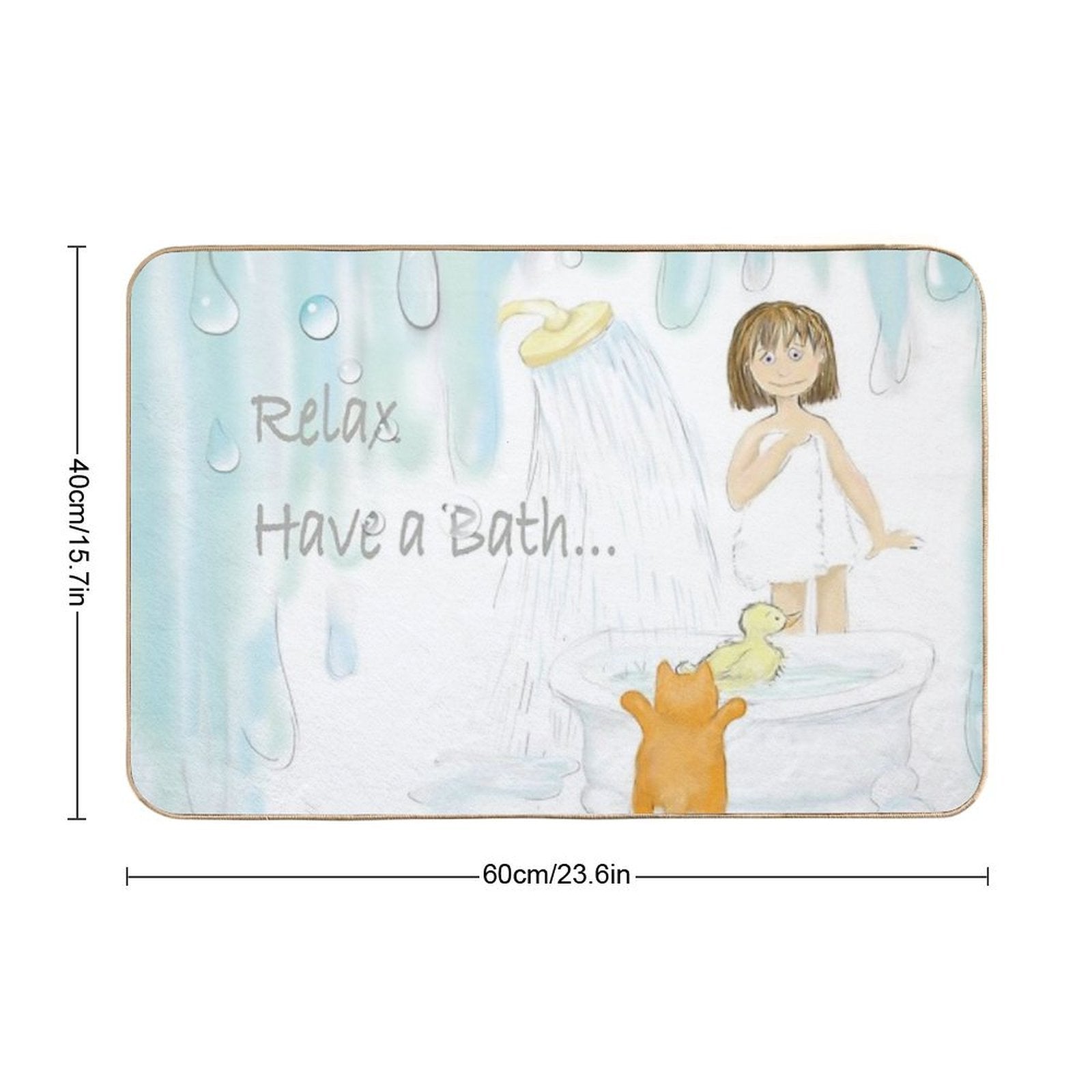 Bathtime  Fade-Resistant Bath Mat