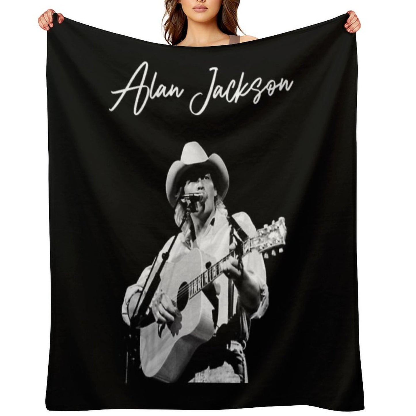 Midnight in Montgomery Alan Music Versatility Throw Blanket